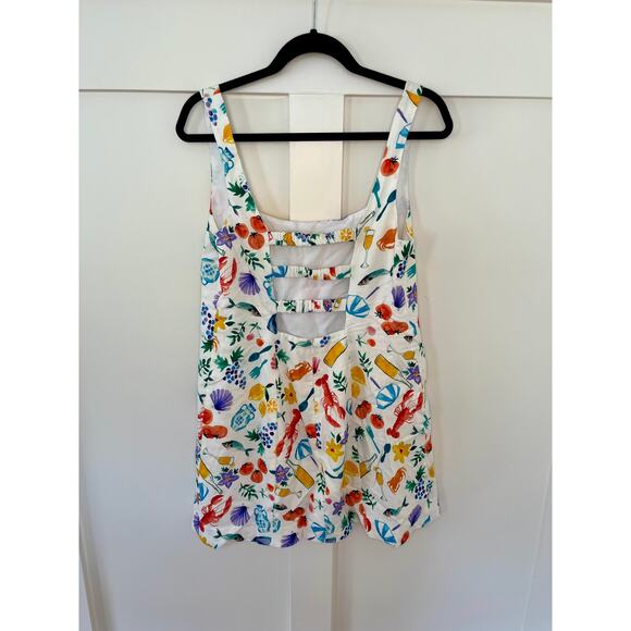 NEW Show Me Your Mumu Steph Mini Dress Lobster print Size Large - Picture 3 of 5
